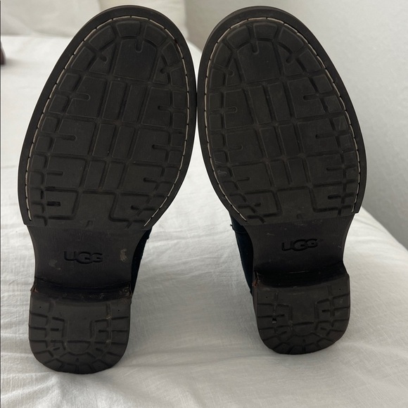 Ugg Gallion Chelsea Black Suede Pull On Boots Size 9 main image 11